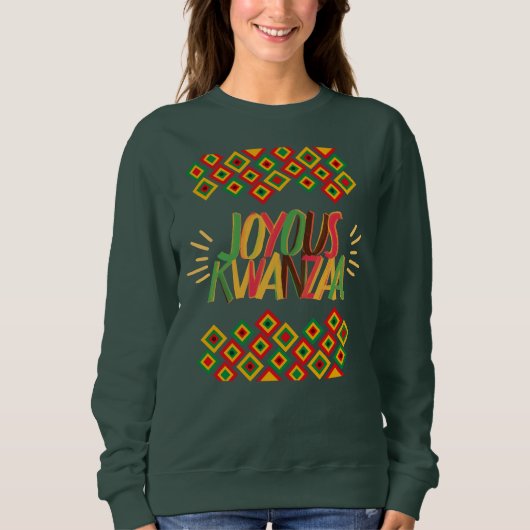 Sweatshirt Joyeux KWANZAA (Devant)