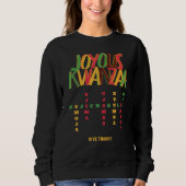 Sweatshirt Joyeux KWANZAA Mots Croisés (Devant)