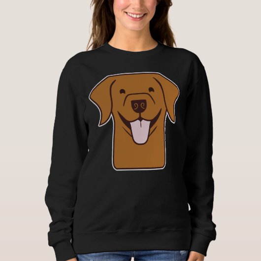 Sweatshirt Joyeux Labrador Red Fox Lab Lab Maman Lab Reddish (Devant)