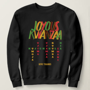 Sweatshirt Joyeux mot de passe KWANZAA