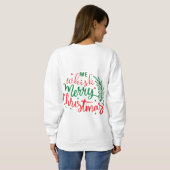 Sweatshirt Joyeux Noël (Dos entier)