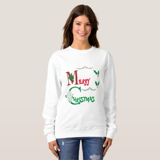 Sweatshirt Joyeux Noël (Devant entier)