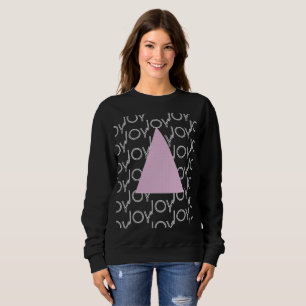 Sweatshirt Joyeux Noël Arbre Rose Hiver