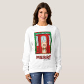 Sweatshirt Joyeux Noël Australien Silky Terrier (Devant entier)