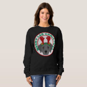 Sweatshirt Joyeux Noël Black Lab (Devant entier)