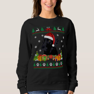 Sweatshirt Joyeux Noël Black Lab Chien Douille Vilaine Père N