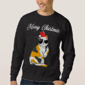 Sweatshirt Joyeux Noël Chat Doigt Moyen Rude Xmas Vilain C (Devant)