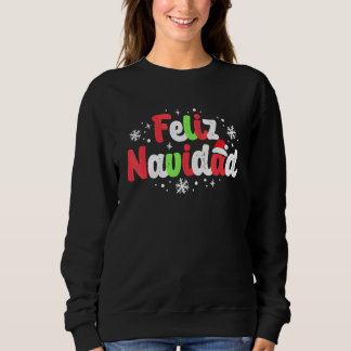 Sweatshirt Joyeux Noël Correspondant Famille Espagnol Noël Me