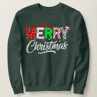 Sweatshirt Joyeux Noël Correspondant Famille Noël