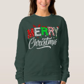 Sweatshirt Joyeux Noël Correspondant Famille Noël (Devant)