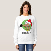 Sweatshirt Joyeux Noël Dachshund (Devant entier)