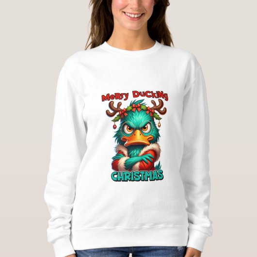 Sweatshirt Joyeux Noël de canard (Devant)