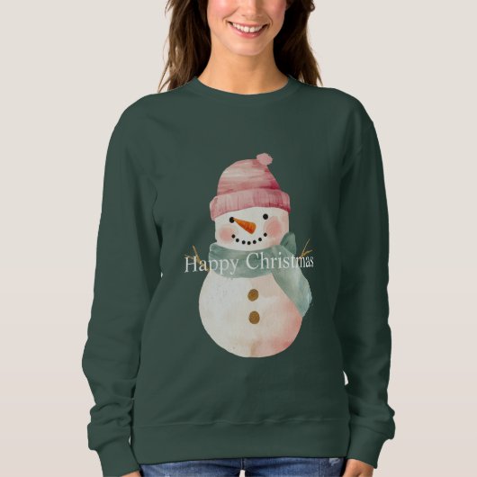 Sweatshirt Joyeux Noël de Snowman (Devant)
