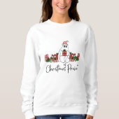 Sweatshirt Joyeux Noël drôle et mignon (Devant)