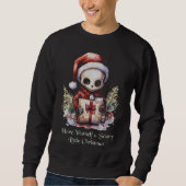 Sweatshirt Joyeux Noël Éffrayant gothique (Devant)