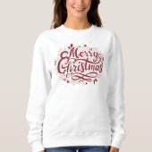 Sweatshirt Joyeux Noël Élégant Et Festif (Devant)