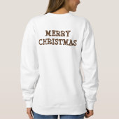 Sweatshirt Joyeux Noël Gingerbread Gâteau Gâteau Gâteau Gâtea (Dos)