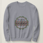 Sweatshirt Joyeux Noël gris (Design devant)