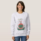 Sweatshirt Joyeux Noël Grunge (Devant entier)