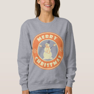 Sweatshirt Joyeux Noël heureux bonhomme de neige célèbre styl