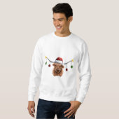 Sweatshirt Joyeux Noël Hielan Coo (Devant entier)