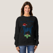 Sweatshirt Joyeux Noël Husky Art (Devant entier)