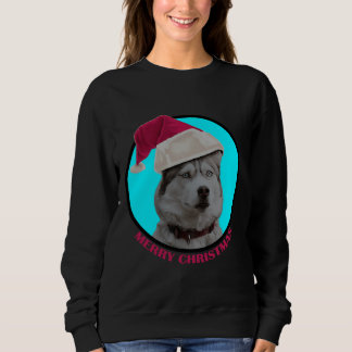 Sweatshirt Joyeux Noël Husky Puppy