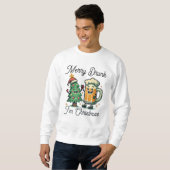 Sweatshirt Joyeux Noël ivre drôle (Devant entier)