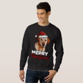 Sweatshirt Joyeux Noël Labrador Retriever Dog (Devant entier)
