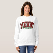 Sweatshirt Joyeux Noël mignon (Devant entier)