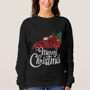 Sweatshirt Joyeux Noël mignon Arbre de Noël Camion