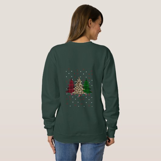 Sweatshirt Joyeux Noël moderne & élégant (Dos entier)