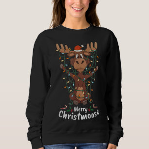 Sweatshirt Joyeux Noël Mooses Xmas Arbre Lumière
