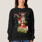 Sweatshirt Joyeux Noël Noël Lumières Père Noël Reindeer Shelt (Devant)