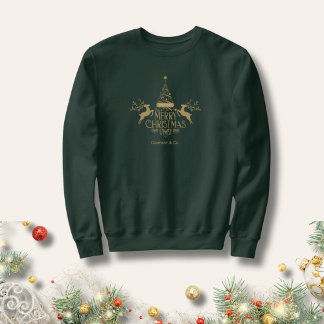 Sweatshirt Joyeux Noël Nom personnalisé pour l'équipe de l'en