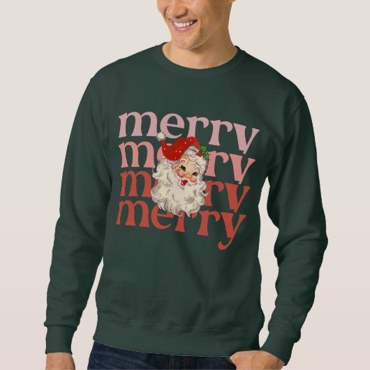 Sweatshirt Joyeux Noël père Noël (Devant)