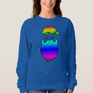 Sweatshirt Joyeux Noël Père Noël Rainbow