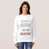 Sweatshirt Joyeux Noël pour l'esprit de vacances (Devant entier)