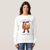 Sweatshirt Joyeux Noël Pudding (Devant entier)