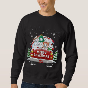 Sweatshirt Joyeux Noël Rouge Camion Dentiste Chr