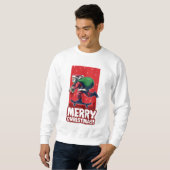 Sweatshirt Joyeux Noël Skateboard Père Noël | Vacances (Devant entier)
