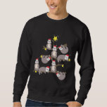Sweatshirt Joyeux Noël Sloth Christmas Tree Santa Hat Mer<br><div class="desc">Joyeux Noël Sloth Christmas Tree Santa Hat Joyeux Noël Arbre de Noël Santa Hat Raccord 3.</div>
