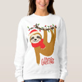 Sweatshirt Joyeux Noël Sloth | Vacances (Devant)