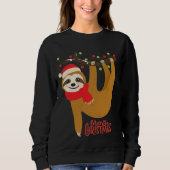 Sweatshirt Joyeux Noël Sloth | Vacances (Devant)