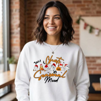 Sweatshirt Joyeux Noël Spooky Mignon 