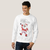 Sweatshirt Joyeux Noël - Super Père Noël Strut (Devant entier)