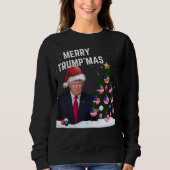 Sweatshirt Joyeux Noël TRUMP-MAS (Devant)