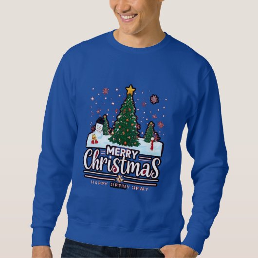 Sweatshirt "Joyeux Noël : un spectacle de mode festif" (Devant)