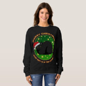 Sweatshirt Joyeux Noël Votre présent est dans la boîte à liti (Devant entier)