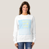 Sweatshirt joyeux nouvel an texte art (Devant entier)